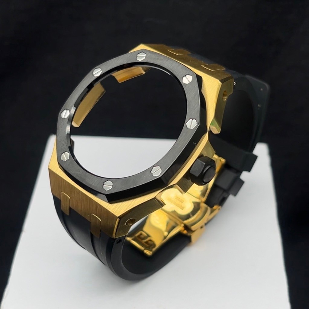 Case G-Shock GA-2100 GA-2110 GA-B2100 Gen 4 Gold List Black Rubber Black