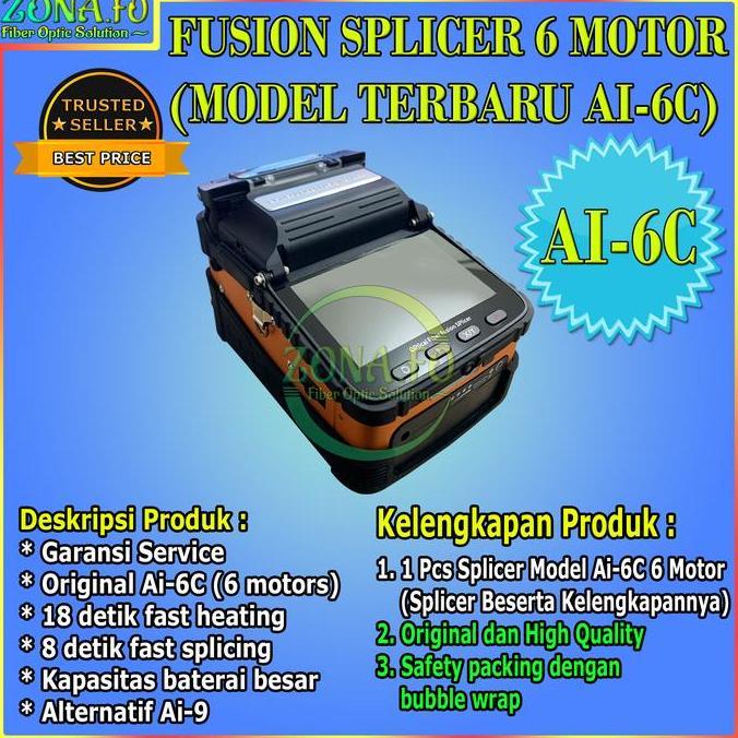 Cont- Fusion Splicer Ai6C Fiber Optic Fusion Splicer Ai-6C Ai6 New