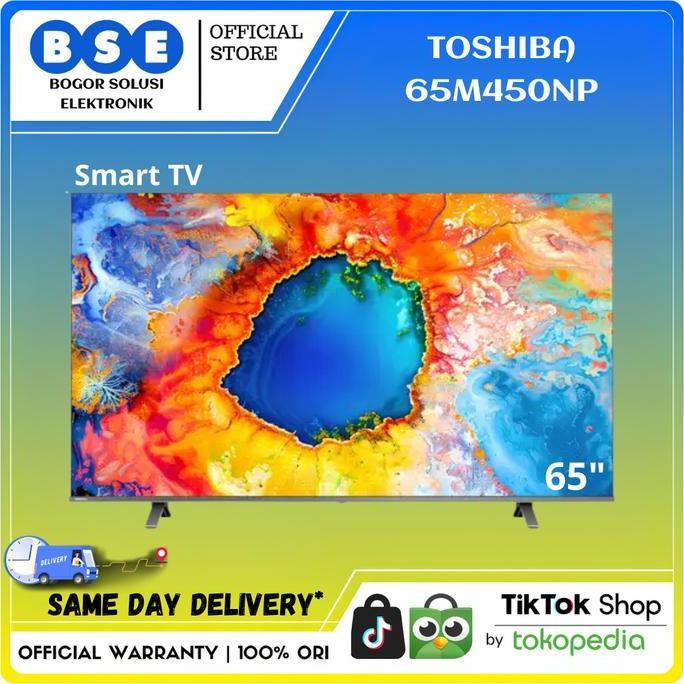 Allthebest- TV 65 Inch Toshiba 65M450NP Dolby Vision Atmos TV Toshiba 65 M450 NP QLED 4K Smart TV