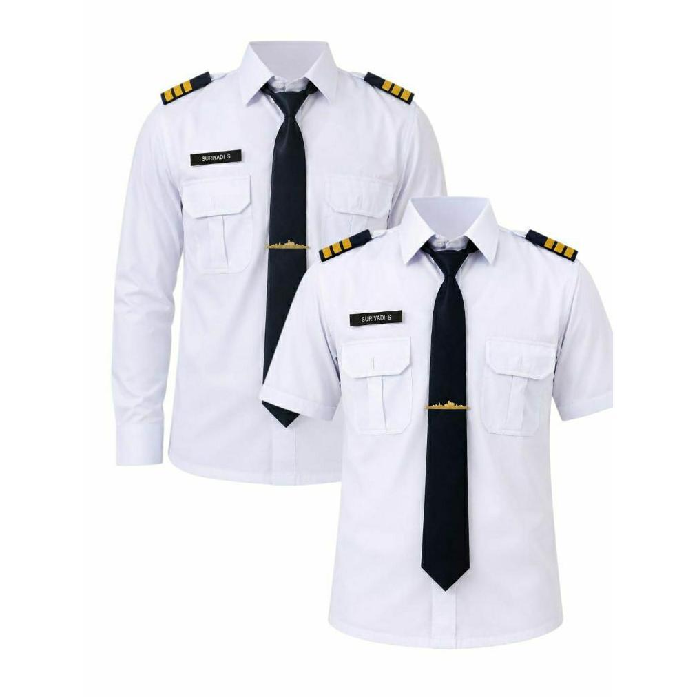 PREMIUM KEMEJA PELAYARAN PUTIH/SERAGAM PELAYARAN PUTIH/KEMEJA PELAYARAN/SERAGAM PELAYARAN