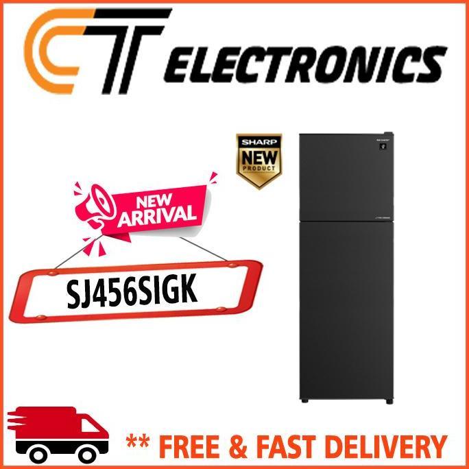 Allthebest- SHARP SJ-456SI-GK KULKAS SHARP 2 PINTU INVERTER SJ-456SI SJ-456 SJ456 SJ456SI SJ456SIGK