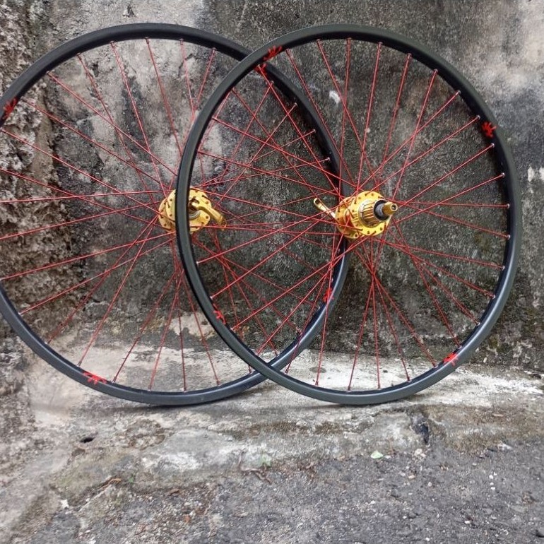 wheelset velg sepeda novatec jangkrik UK 26 QR