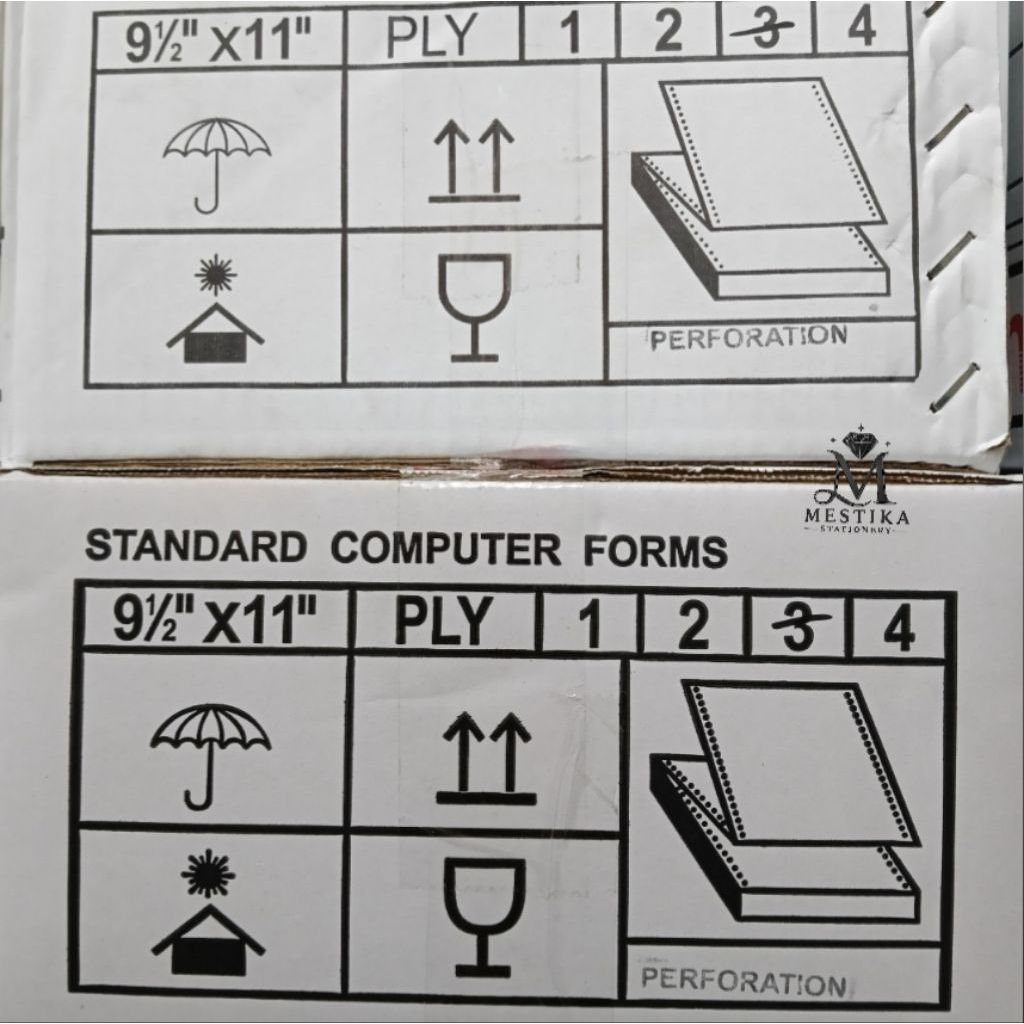 [1000 SET] KERTAS NCR COMPUTER FORMS KECIL 3 PLY BAGI 2