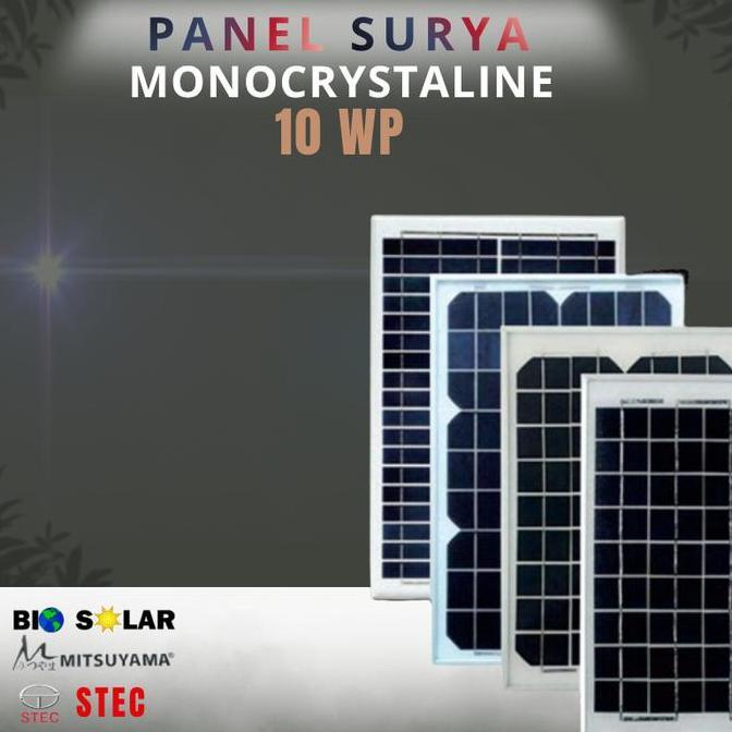 [+KAYU] PANEL SURYA 10WP 10 WP
