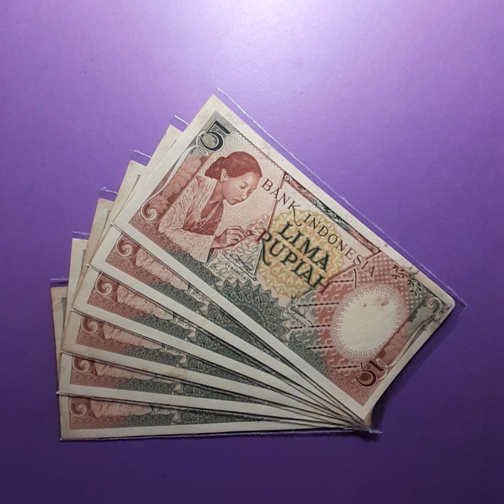 Uang kuno 5 rupiah pekerja