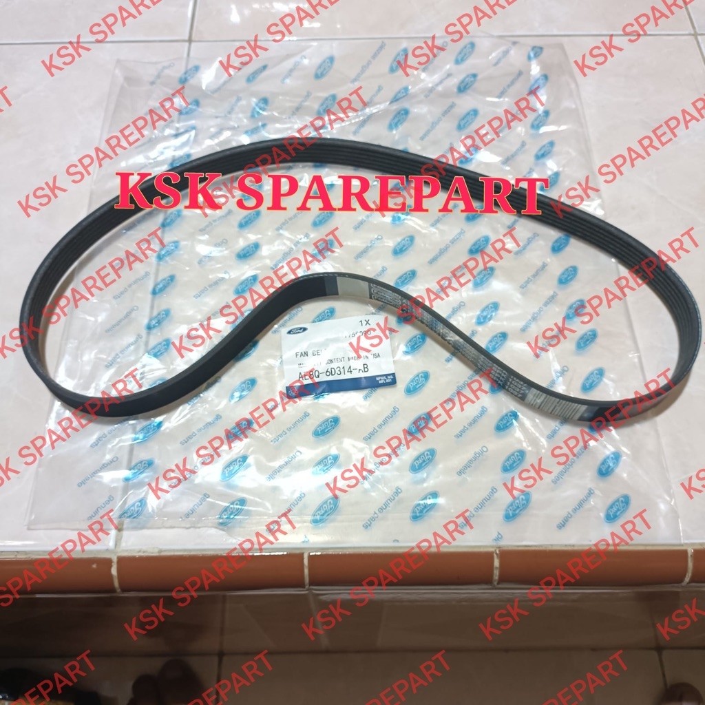 Fanbelt Vanbelt V Belt Tali Kipas Ford Fiesta 1.4 1.4cc 1.5 1.5cc 1.6 1.6cc OEM