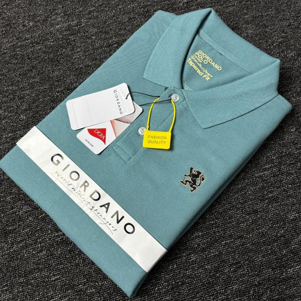 Giordano Kaos Polo Lengan Pendek Pria Wanita Terbaru Kaos Polo Shirt Giordano Bordir Kecil
