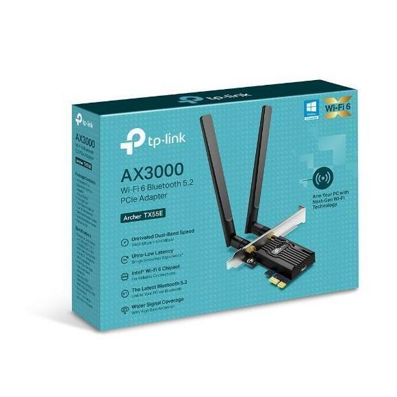 HARGA DISC - TP-LINK Archer TX55E AX3000 Wi-Fi 6 Bluetooth 5.2 PCIe Adapter - PCIe Adapter TPLink TX