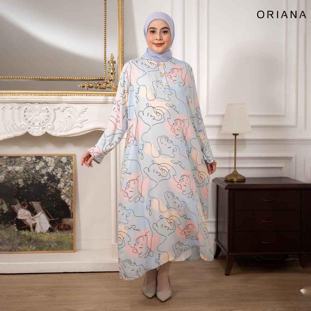 KUALITAS SUPER ORIANA - Daster Panjang LAIQA Daster Gamis Collection | Busui Hijab Friendly