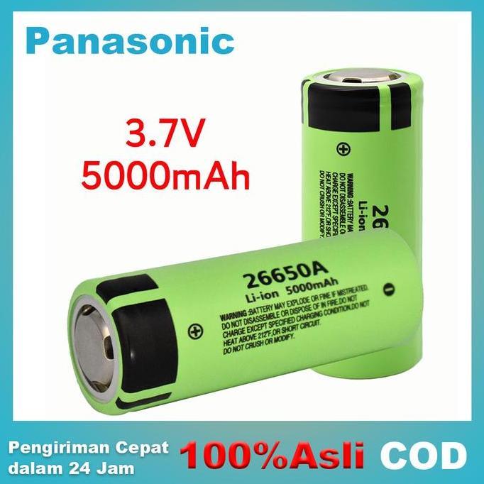 Bestseller- Panasonic original 5000mAh baterai lithium kapasitas tinggi 26650a 26650 untuk baterai i