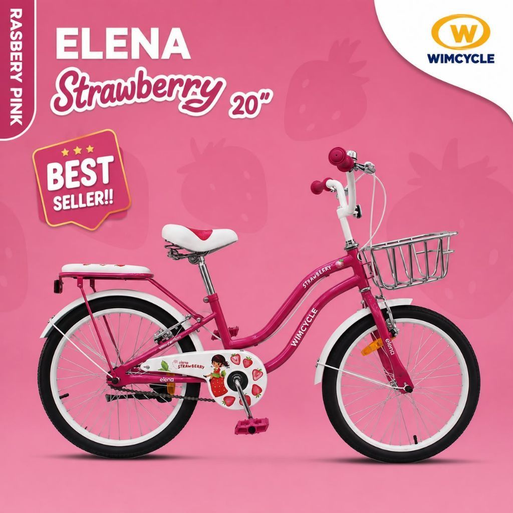 SEPEDA MINI 20 Wimcycle Elena Strawberry