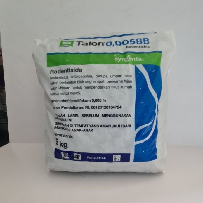 Talonn 0,005BB Rodenticide Syngenta Rodentisida Brodifakum 0,005% 5 kg