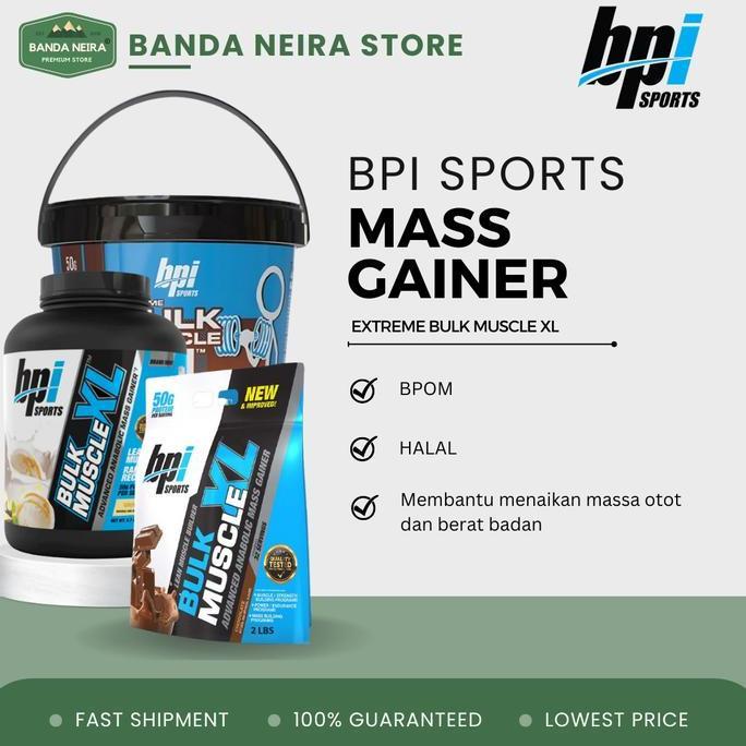 New- Bpi Sports Bulk Muscle Xl Mass Gainer | 3 - 3 Servings | - 15 Lbs | 900 - 6800 Gram