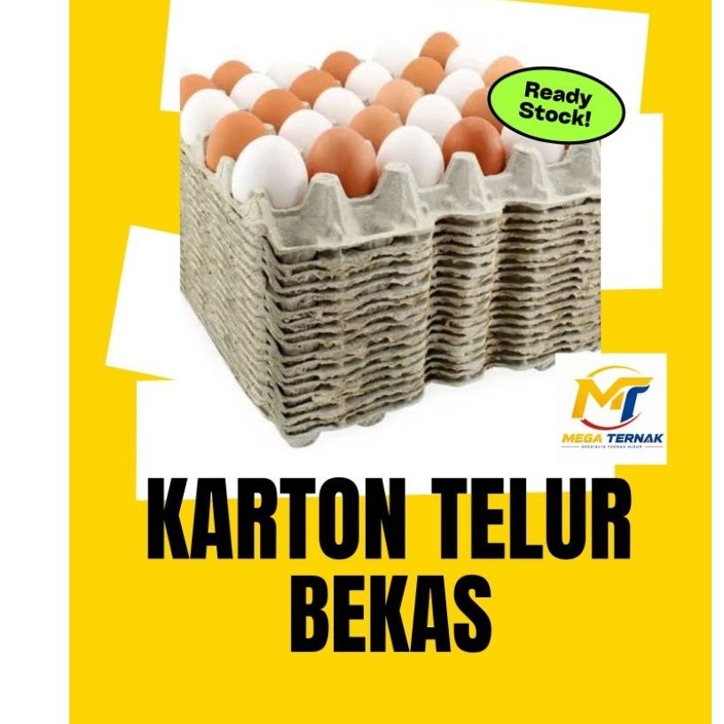 Egg Tray Karton Bekas - Praktis, Ekonomis, 10 Lembar