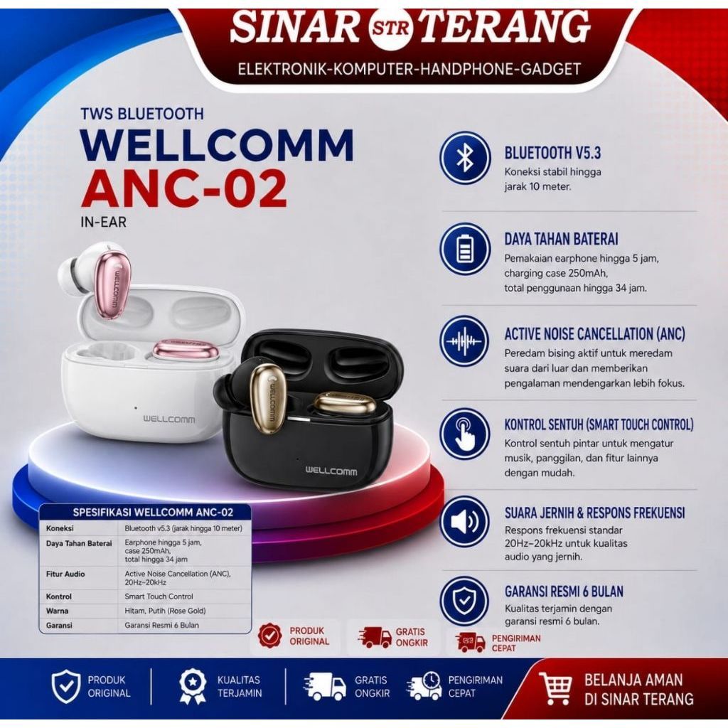 TWS Wellcomm ANC 02