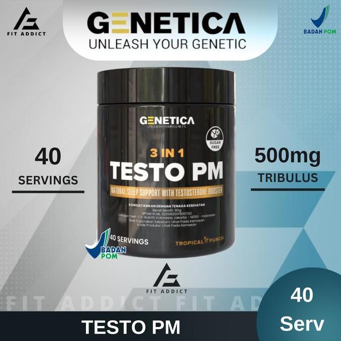 New- Genetica 3 In 1 Testo Pm 40 Serving Testobooster Testo Booster