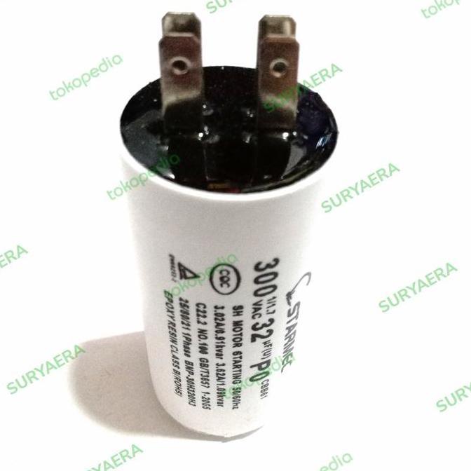 KAPASITOR MOTOR STARTING 32UF/300VAC KULKAS CAPACITOR STARTING KULKAS ASLI