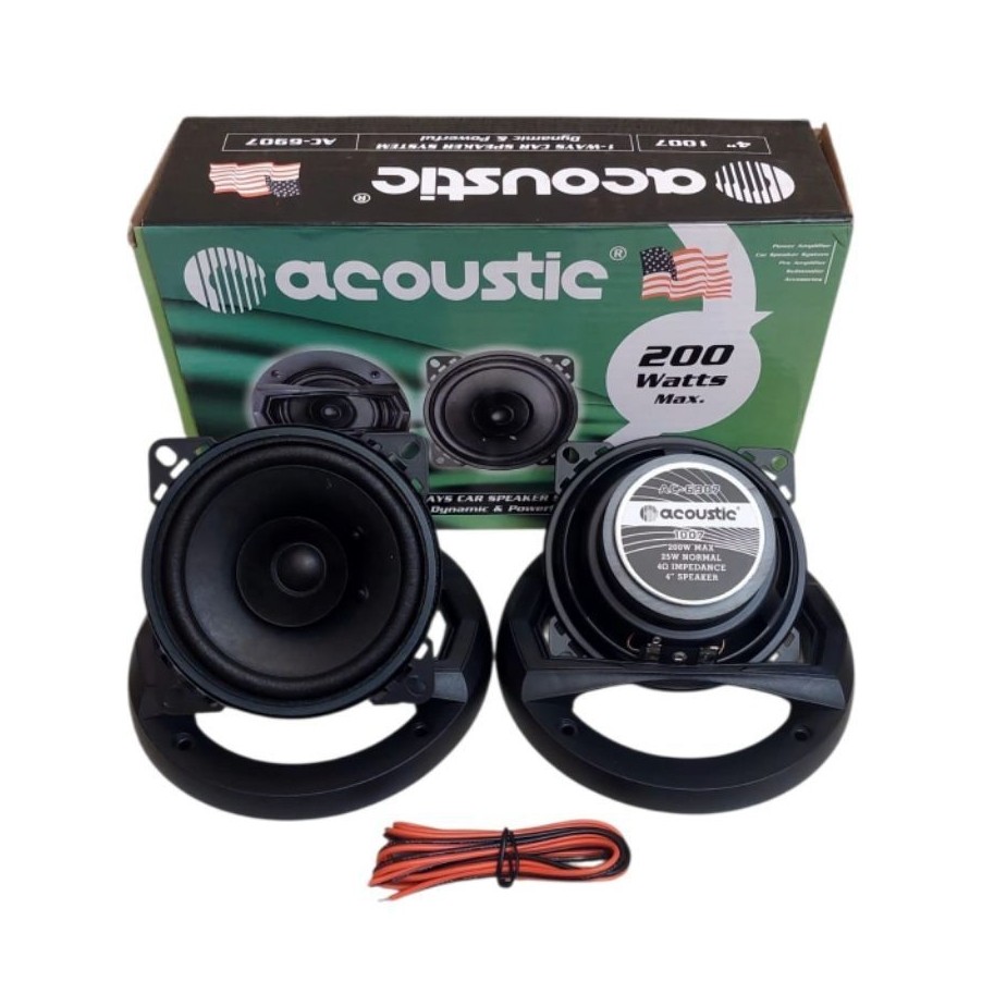 Speaker 4 inch acoustic 1007 one way speaker 4" acoustic 1007