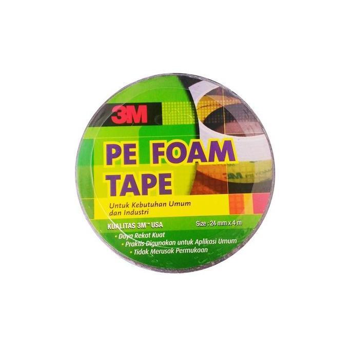 [] 3M 1600 T Double Tape PE Foam tebal: 1.0 mm, size 24 mm x 4m