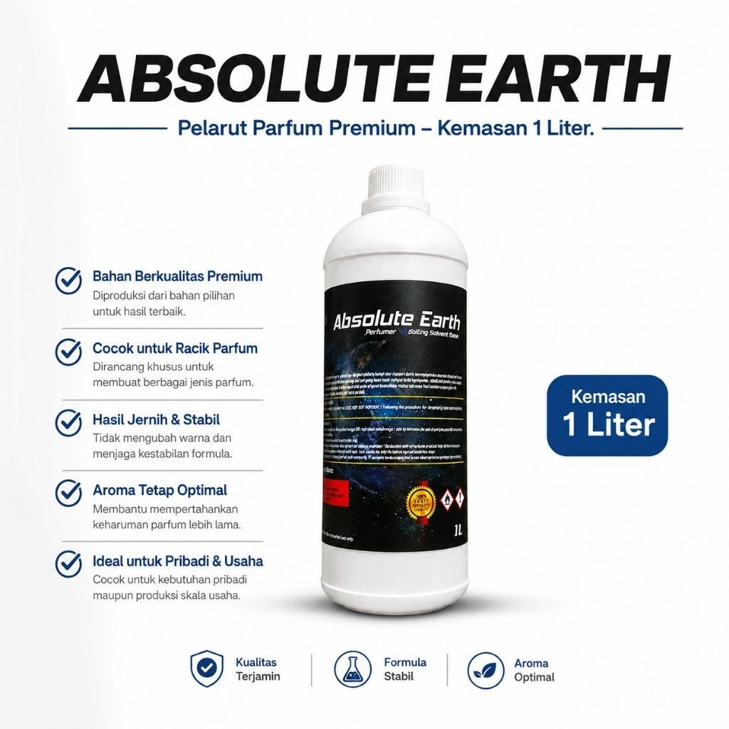 ABSOLUTE EARTH 1 LITER | PELARUT PARFUM PREMIUM | BAHAN PARFUM
