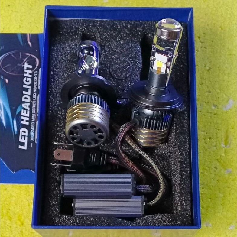 Sepasang Led H4 mini biled projector