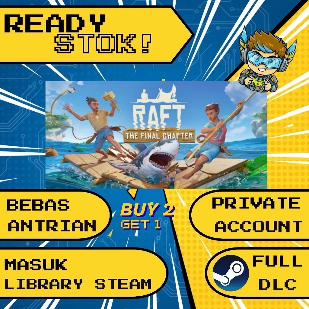 Raft Steam Private - Beli 2 Gratis 1