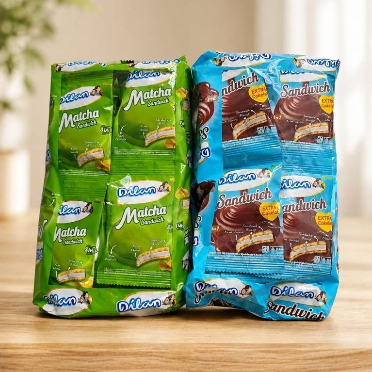 DILAN Matcha / Chocolate Sandwich 12Gr ECER - Pack