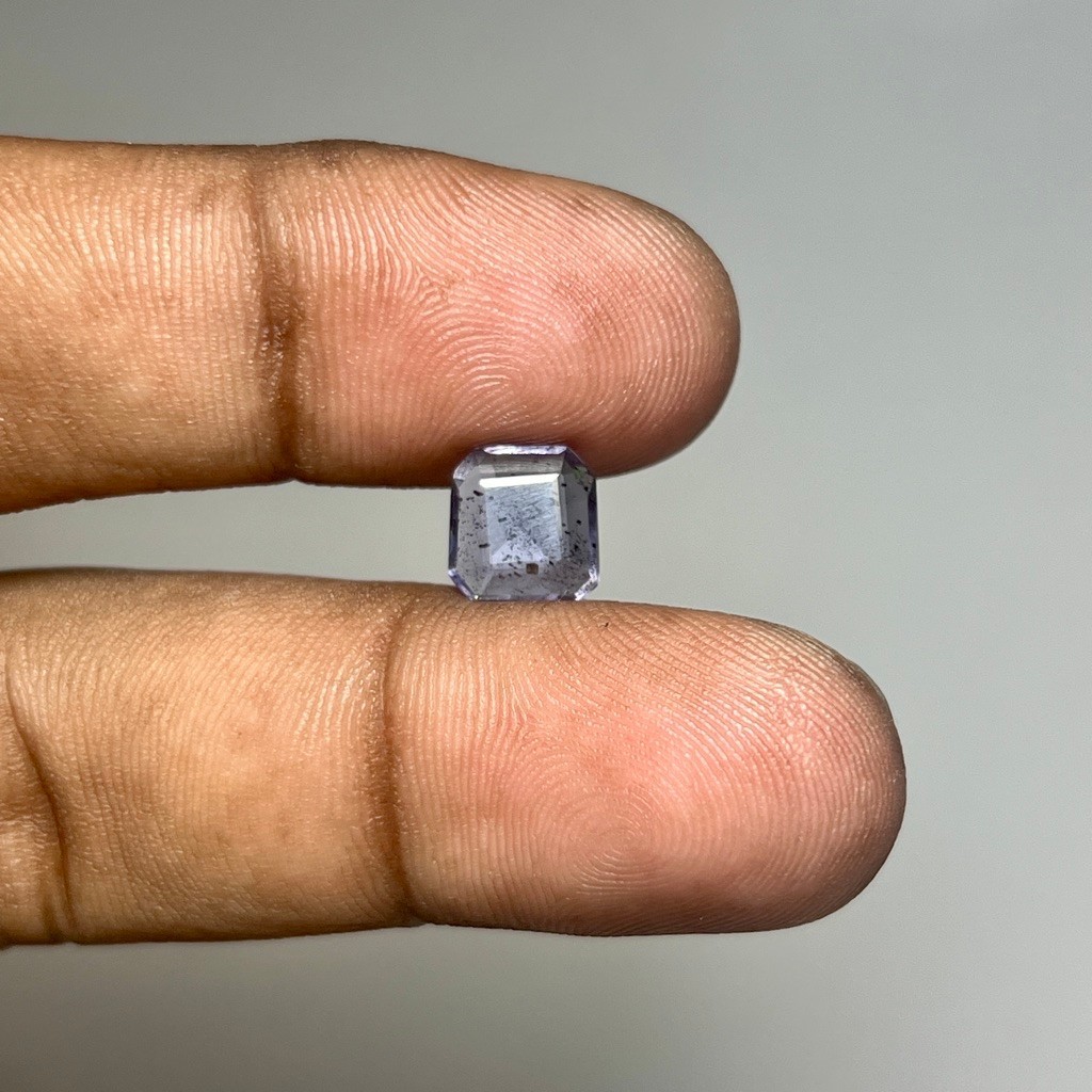 Natural Iolite Batu Blue Iolite octagon Bukan Blue Safir Sapphire Dim 8.5x8x3