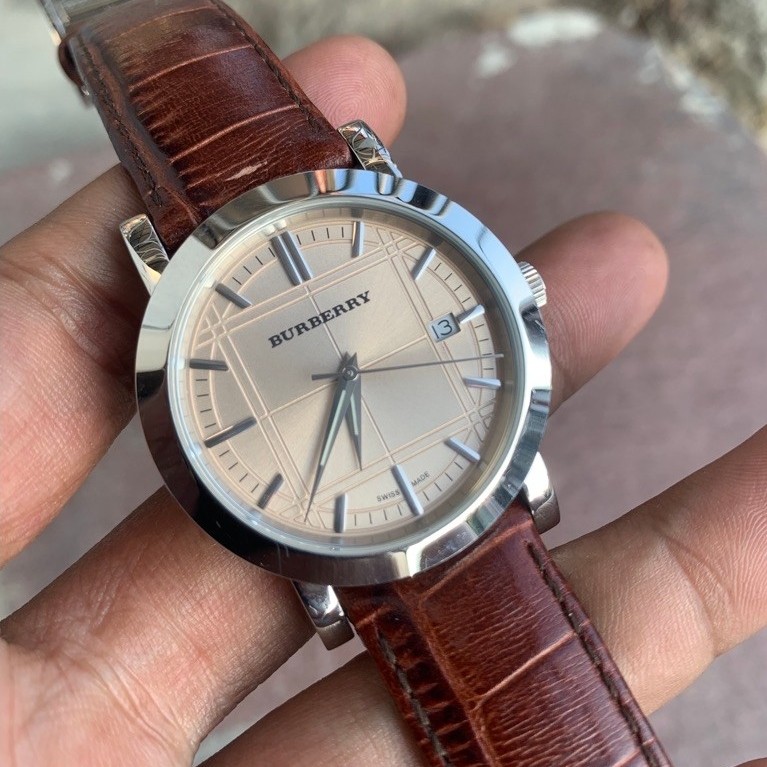 BURBERRY HERITAGE BU1356 Quartz Swiss Made jam tangan pria original preloved/second/bekas