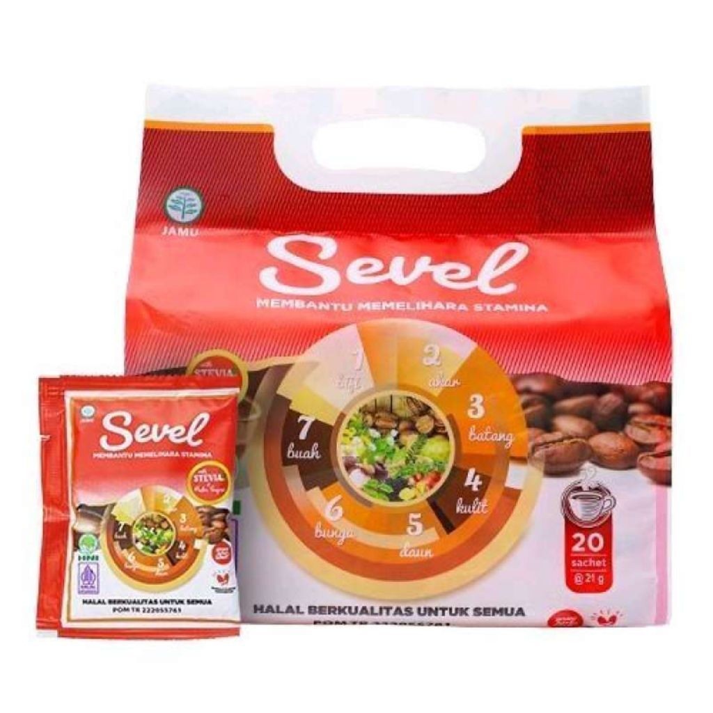 Kopi Sevel Herbal HNI 7 Elemen 10 Sachet