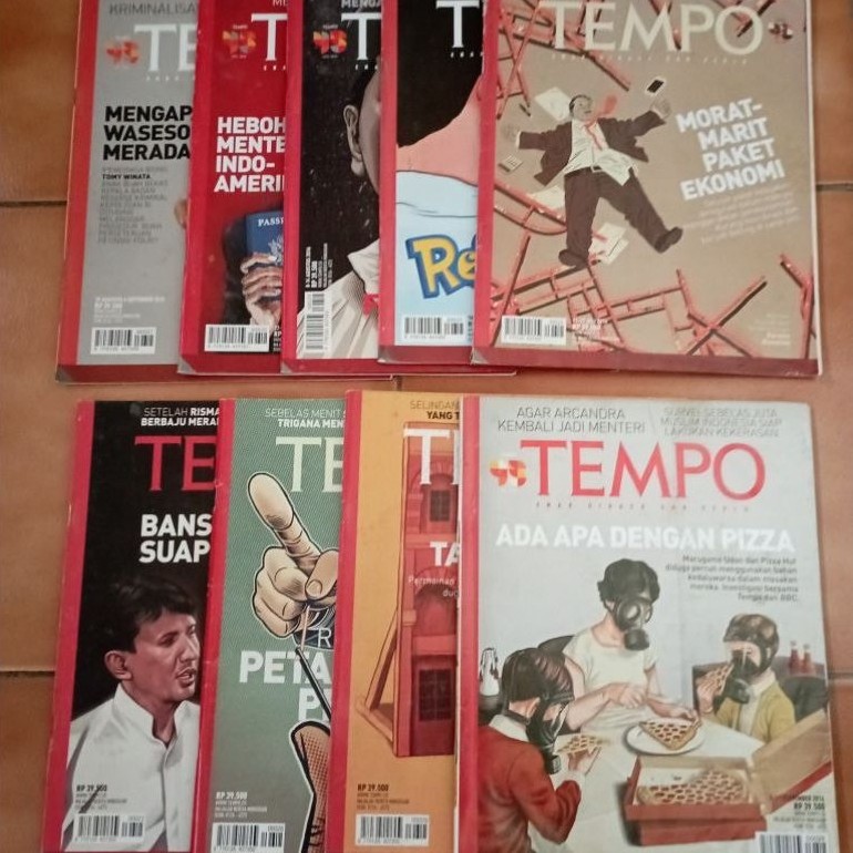 Majalah Tempo edisi Tahun 2015 - 2016