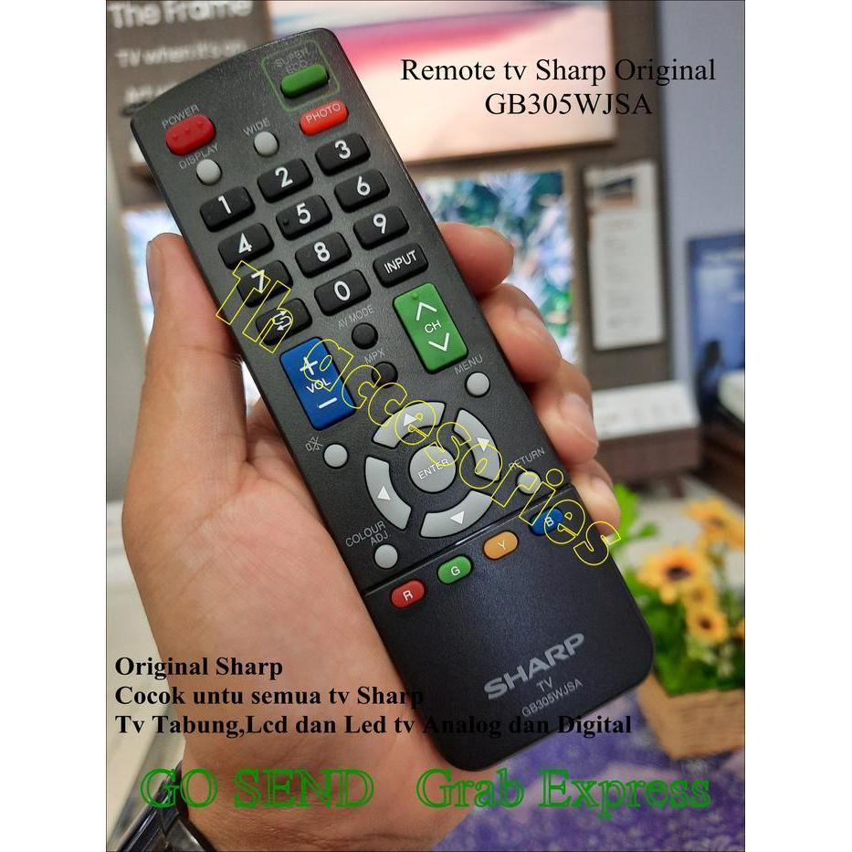 TERLARIS - Remote tv Sharp Analog Digital tv Lcd led tv Original GB305WJSA