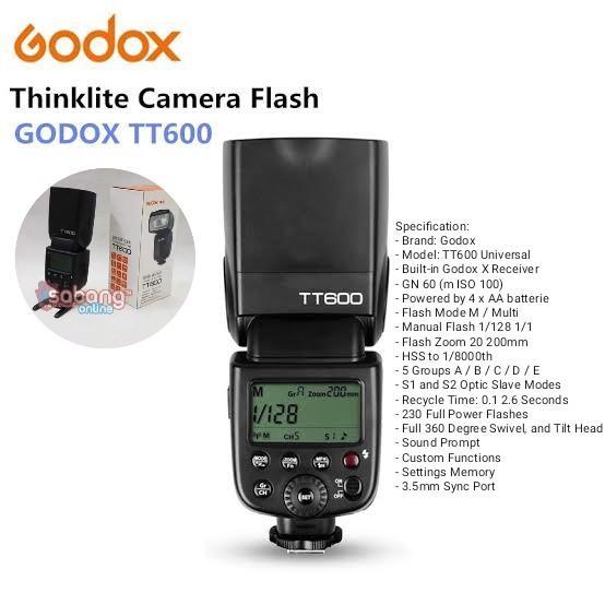 GODOX TT600 UNIVERSAL / FLASH KAMERA GODOX TT600