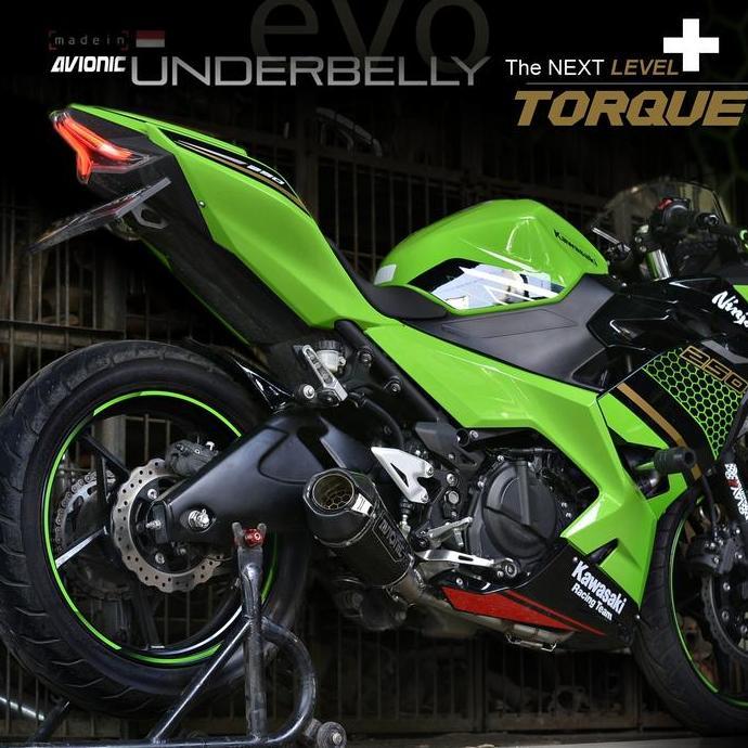 * KNALPOT NINJA 250 AVIONIC EXHAUST  UNDERBELLY EVO CARBON FULLSYSTEM ''