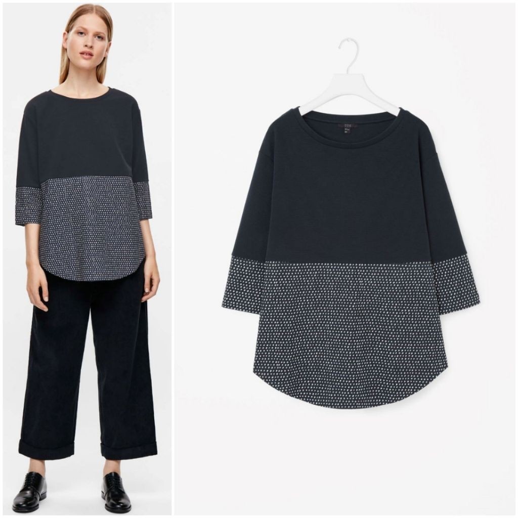 COS Jumper With Shirt Hem