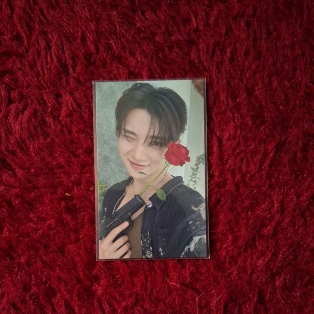 Photocard Joshua Seventeen STF UMS Mawar Wink