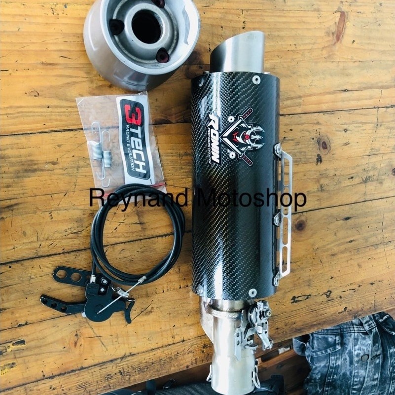 Silincer knalpot 3tech original Tridente Ronin katana spartan gp3