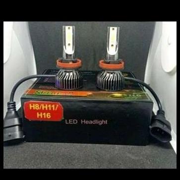 TERBARU STANLEE LED H11/H8/H16 BOHLAM LAMPU LED H 11/H 8/H 16 AUTOVISION HEADLIGHT PUTIH 6000K 