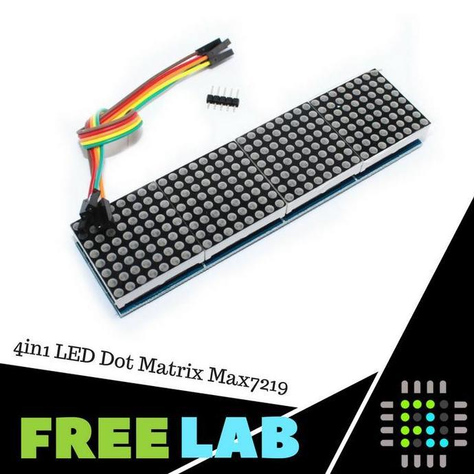 4IN1 LED DOT MATRIX RUNNING TEXT MODUL FLAB
