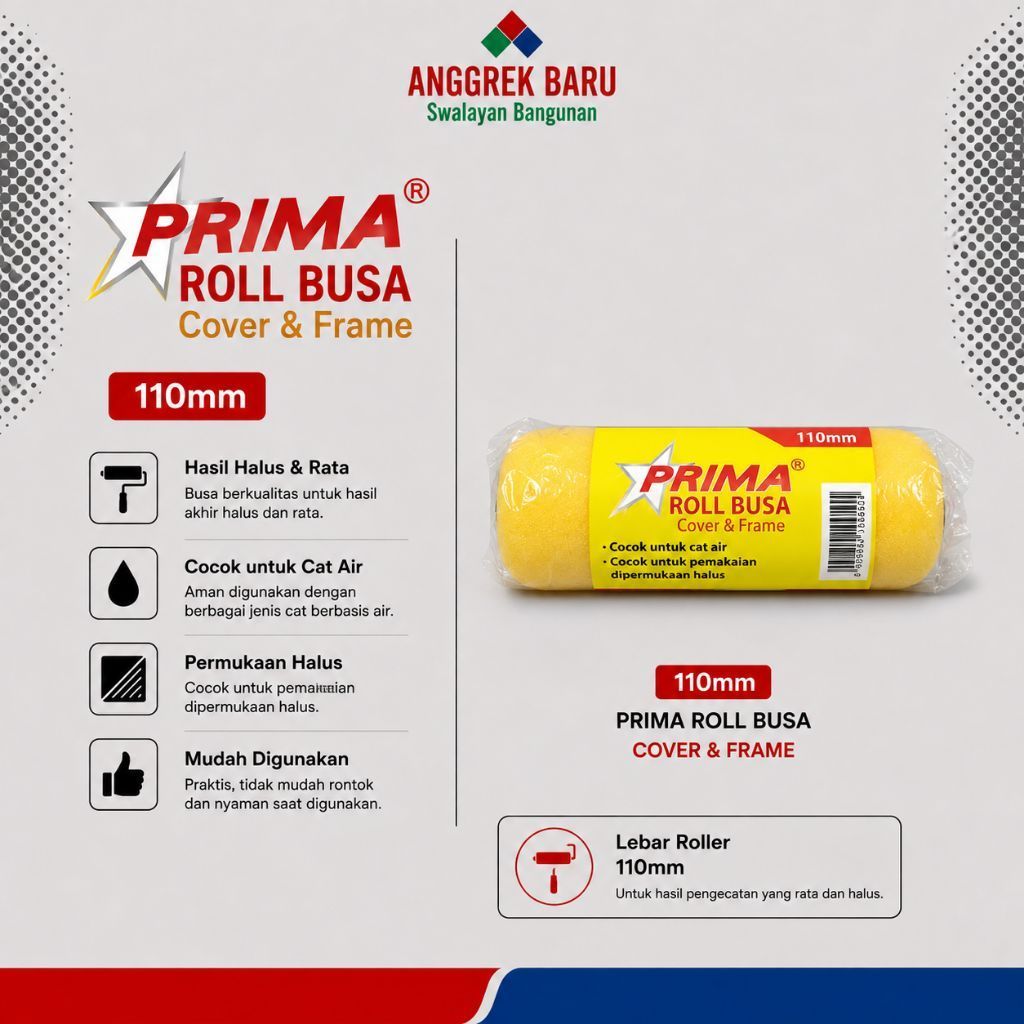 PRIMA ROLL BUSA COVER & FRAME 110 MM