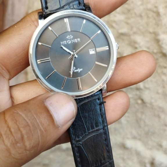 PRELOVED JAM TANGAN HEGNER ORIGINAL JAM TANGAN TIPIS JAM TANGAM KANTOR JAM TAMGAM STAINLESSTEL