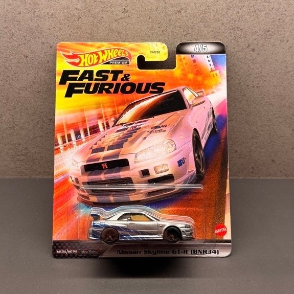 Hotwheels Premium Nissan Skyline R-34 Fast & Furious