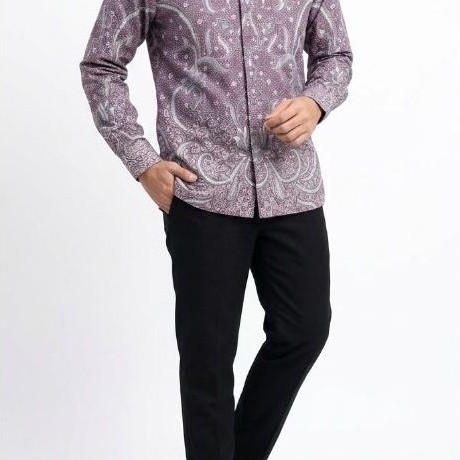 Batik pria premium Lengan Panjang Bahan Cotton full furing erow