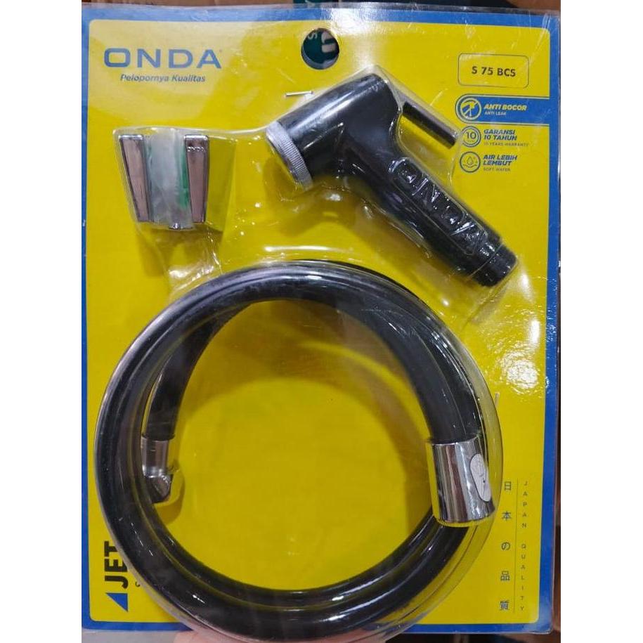 JET SHOWER ONDA S 75 BCS HITAM // SHOWER TOILET DUDUK BIDET