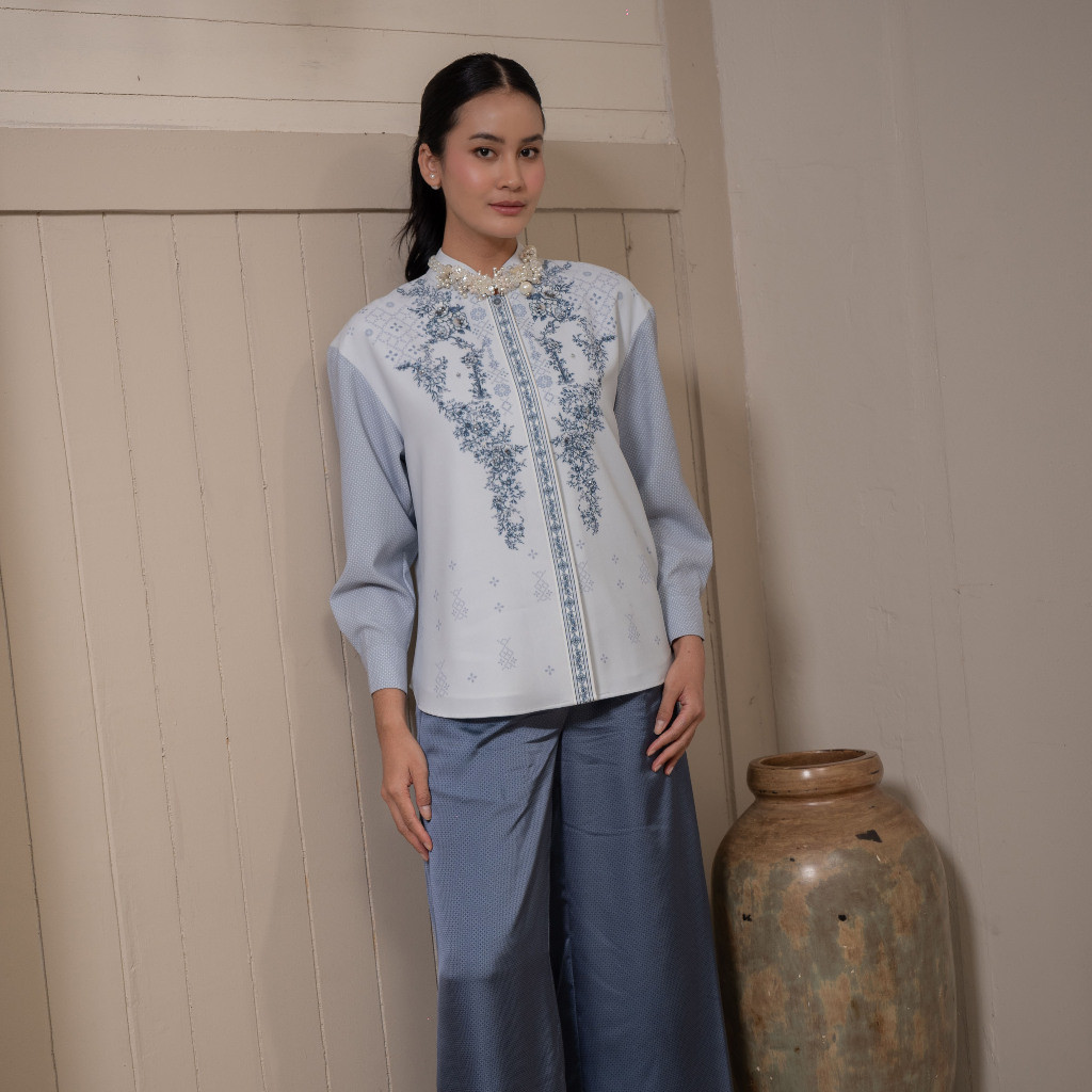 Vaia Atelier - Atasan Kemeja Wanita Elena