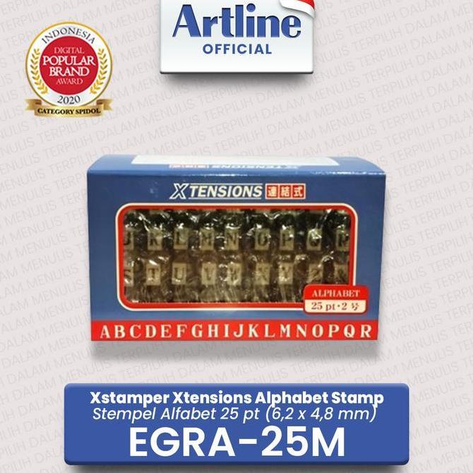 Bestgood- ARTLINE Xstamper Xtensions Alphabet Stamp / Alfabet Stempel EGRA-25M