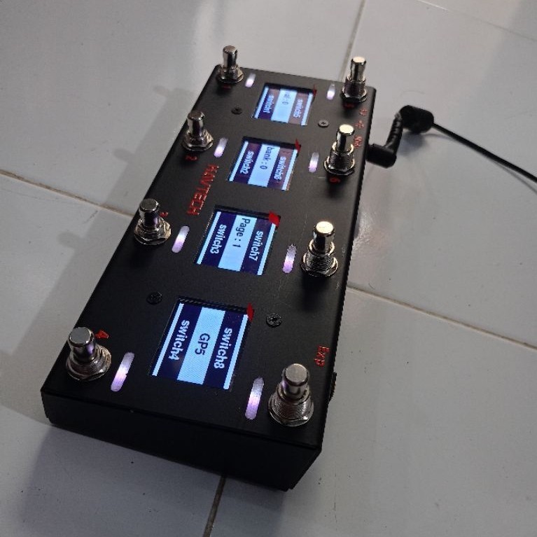 kavtech MIDI footswitch 8 switch lcd