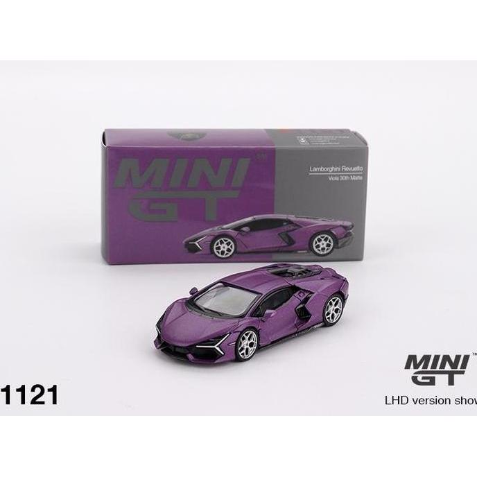 MiniGT 1121 - Lamborghini Revuelto Viola 30th Matte - Diecast Mobil Model Miniatur Scale Car