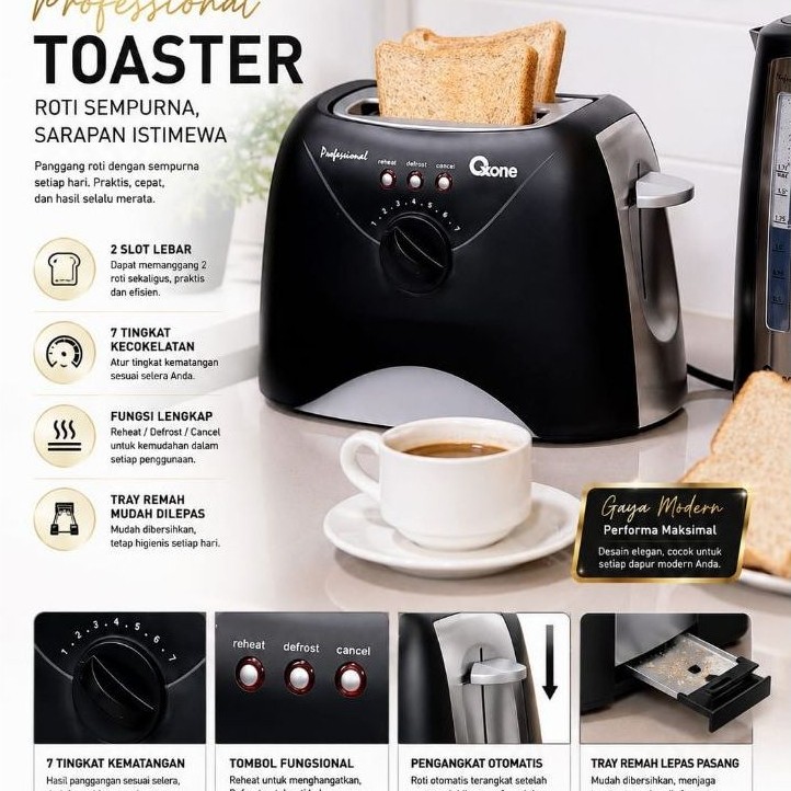 Oxone OX222 Professional Bread Toaster Ox-222 / Oxone Ox222 Bread Toaster