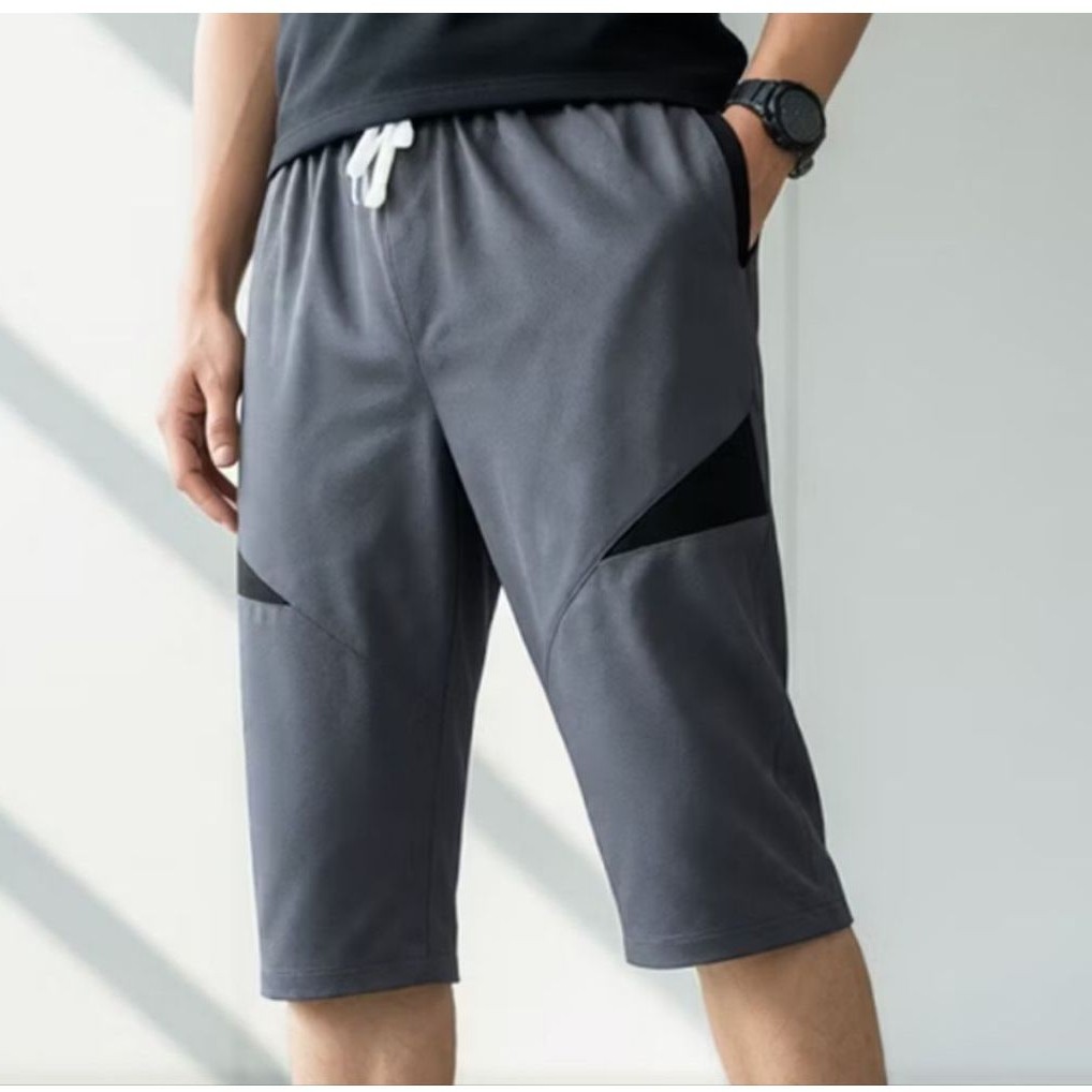 Celana 3/4 Sontog Joger Santai Olahraga Casual Pria dan Wanita